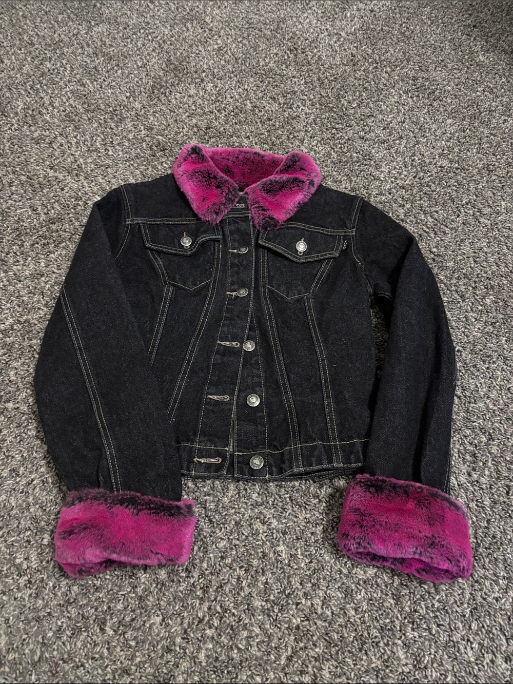 XOXO Jeans vintage denim jacket ****tagged Small** Bratz Y2K cheetah Girls codes
